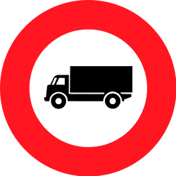 circulation interdite camions